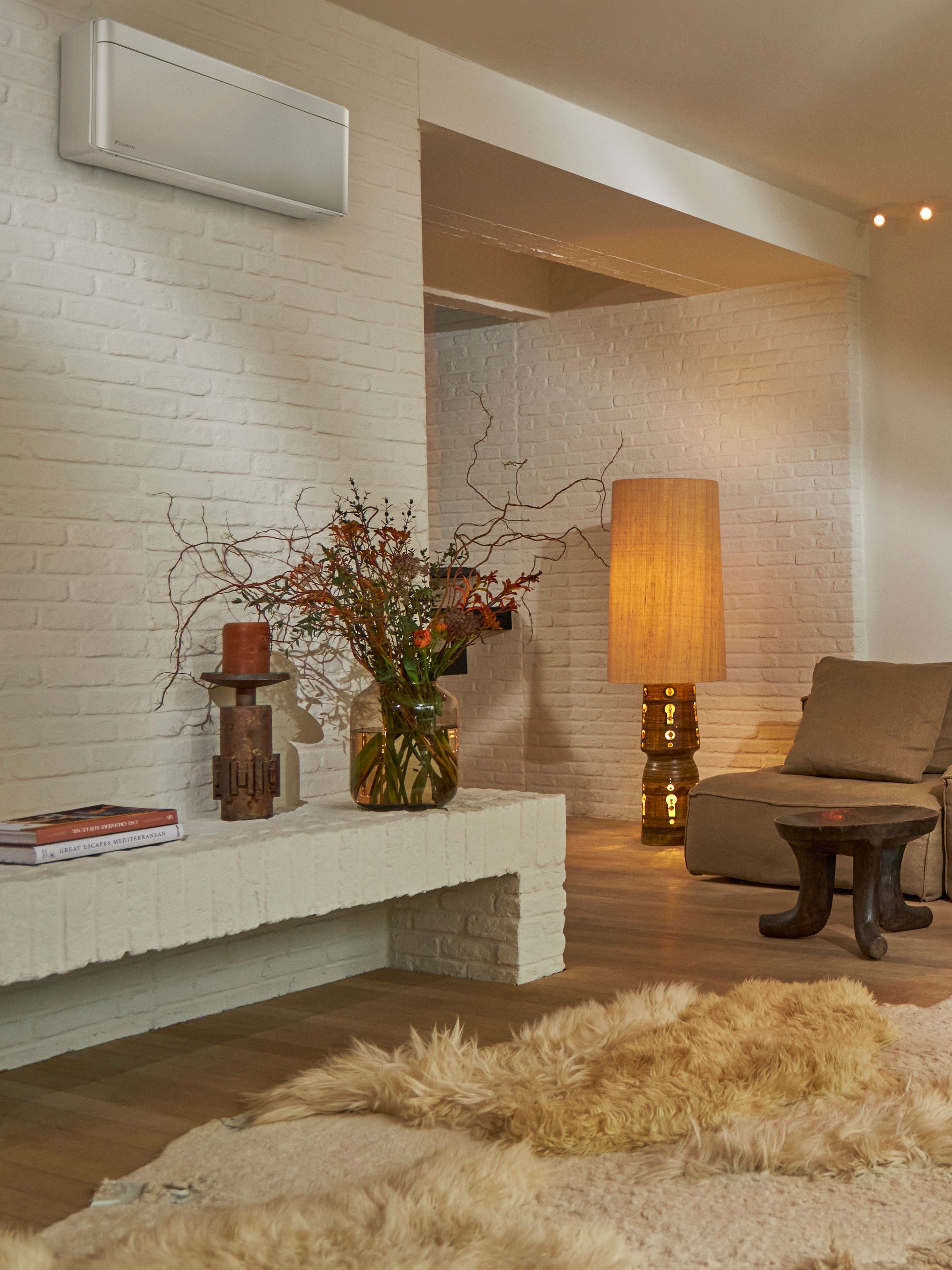 Klimateknologi i en stue.