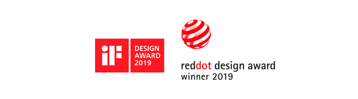 'iF' Design Award 2019 and Reddot Design Award winner 2019.